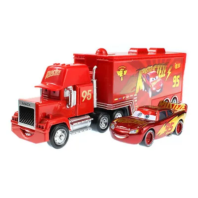 Buy Disney Pixar Cars NO.95 Piston Cup Lightning McQueen & Truck Diecast Toy Cars • 13.89£