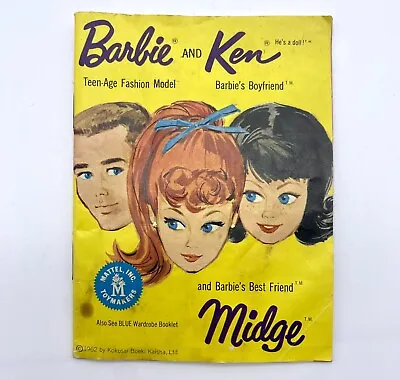 Buy Vintage Barbie, Ken, And Midge Clothing Catalog 1960’s • 7.24£