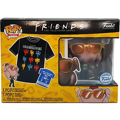 Buy Funko Pop Friends TV Series Monica Turkey Friendsgiving Vinyl Figure T-Shirt Box • 32.99£