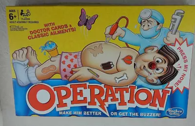 Buy Original Operation Hasbro Gaming Family Fun Kids Board Game COMPLETE • 14.99£