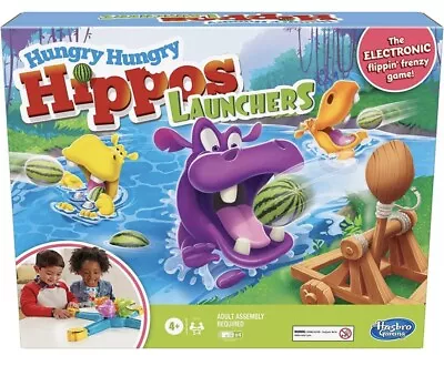 Buy Hungry Hungry Hippos Launchers Kids Party Family Board Game Ages 4+ Hasbro Toys  • 10.99£