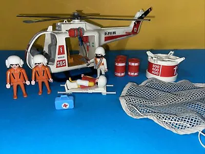 Buy Playmobil 3789 Vintage Rescue Helicopter  With Working Winch See Pics • 12.99£