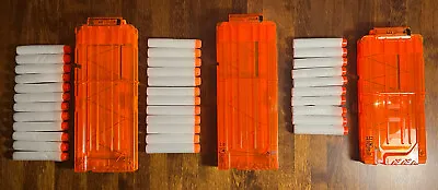 Buy Nerf Magazines 2 X 12 & 1 X 10  And 34 Bullets Included - All Working VGC • 15£