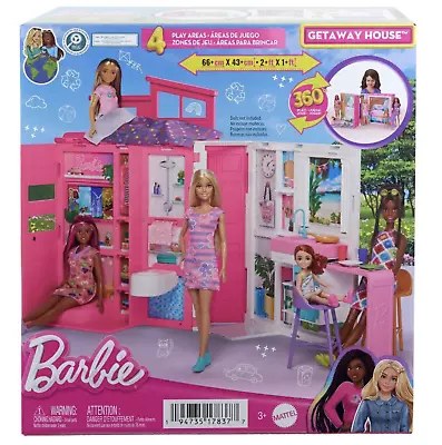 Buy Barbie Getaway House Playset With Decor Accessories Toy New With Box • 46.10£