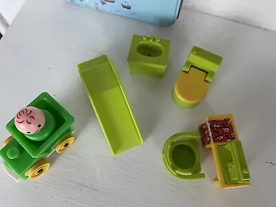 Buy Vintage Fisher Price Little People Sewing Machine,Toilet ,basin,chair+Play Items • 10£