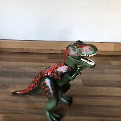 Buy Playmobil T-Rex Dinosaur Figure Tyrannosaurus Rex - Green/Red 2007 8  Tall • 8.99£