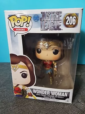 Buy Funko Pop! DC Super Heroes Justice League 206 Wonder Woman Vinyl Figure • 4.99£