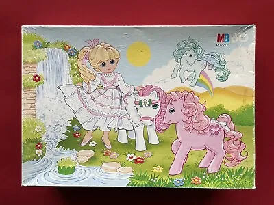 Buy MB My Little PONY Jigsaw Puzzle 60 Game 80 Figure MY Little TV Series 1 Original Packaging Box 1986 • 40.16£