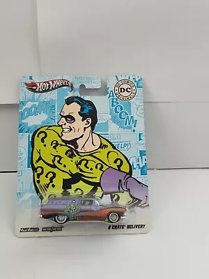 Buy Hot Wheels Pop Culture DC Comics 8 Crate Delivery Riddler Real Riders L86 • 7.38£