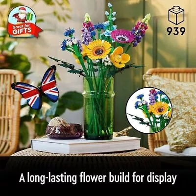 Buy Wildflower Bouquet Set, Artificial Flowers With Poppies 10313 Icons UK • 16.45£