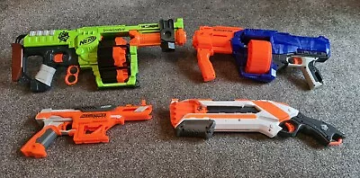 Buy Bundle Of Nerf Guns Toys Doominator Surgefire Falconfire Roughcut • 40£