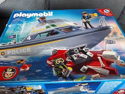 Buy Playmobil 4429 - Police Boat Playset With 3 Playmobil Figures Set Plus Spares • 24.95£