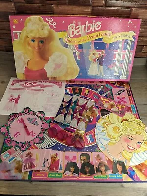 Buy Barbie Queen Of The Prom Board Game 1990s Ed Mattel Inc 1991 Damaged Play Pieces • 16.86£