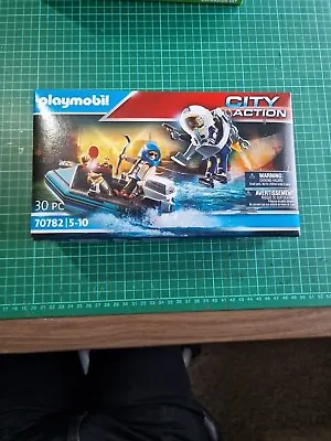Buy Playmobil City Action 70782 | Police Jet Pack With Boat Playset • 10£
