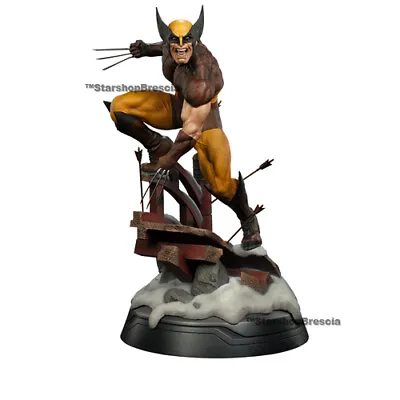 Buy X-MEN - Wolverine Brown Costume Premium Size Figure 1/4 Statue Sideshow • 544.99£