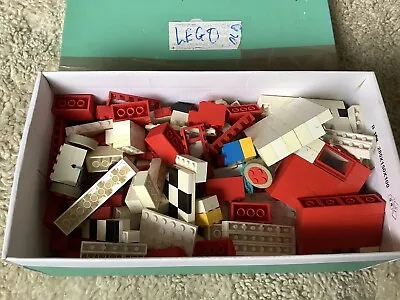 Buy Vintage 1970s Lego Red & White Bricks Windows Roof  • 7.50£