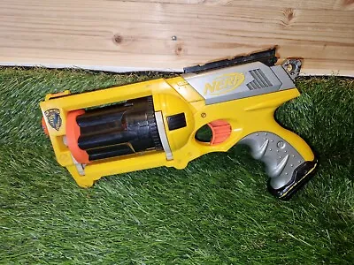 Buy Yellow Nerf N-Strike Maverick Rev-6 Soft Foam Dart Toy Gun Dart Blaster 2004 # • 9.99£
