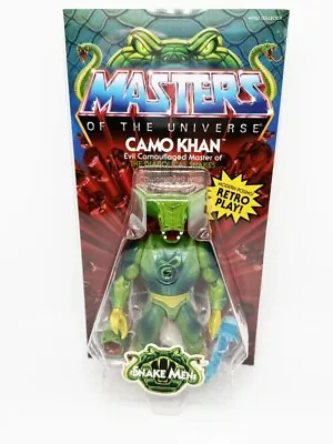 Buy In Stock Masters Of The Universe Origins Camo Khan USA Creations Figure Boxed • 99.99£