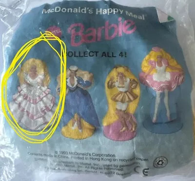 Buy NEW AND SEALED Barbie Happy Meal Toy. Vintage 1993 Toy. BNIB • 10£