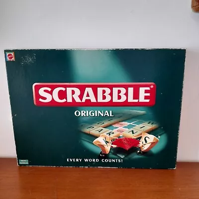Buy Original Scrabble Board Game By Mattel 2003 Complete Vintage Family Christmas  • 7.99£