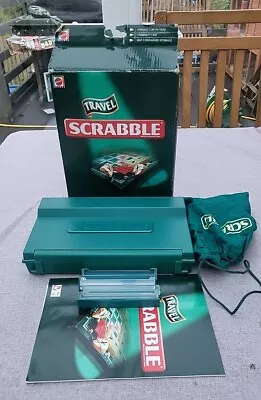 Buy Travel Scrabble Board Game With Hard Case 2005 Mattel  Boxed And Complete • 19.99£