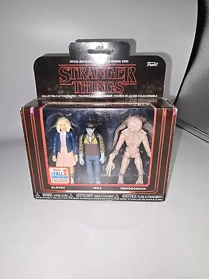 Buy Funko Stranger Things Figures 3 Pack Eleven Will Demogorgon Exclusive Convention • 26£