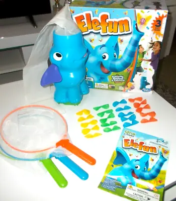 Buy ELEFUN Butterfly Catching Motorized Game, Hasbro 100% Complete, Tested, Working • 29.95£
