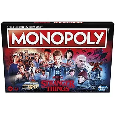 Buy Hasbro Gaming Monopoly Netflix Stranger Things Edition Board Game • 19.99£