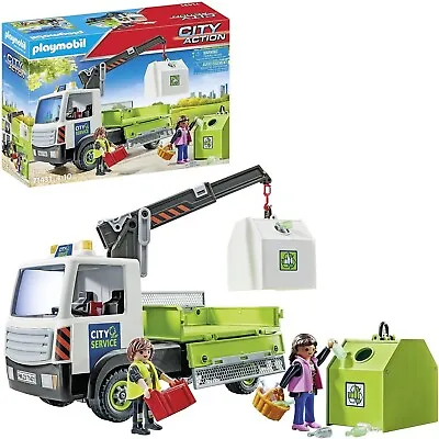 Buy Playmobil 71431 City Life Glass Recycling Truck With Container Brand New Boxed • 29.95£