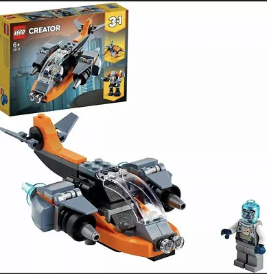 Buy 31111 LEGO Creator Cyber Drone 113 Pieces Age 5 Years+ • 11£