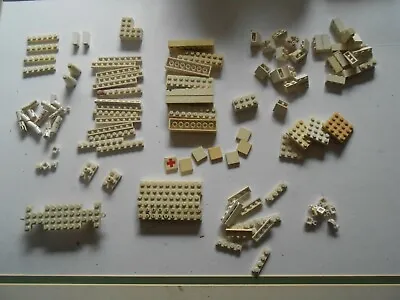 Buy Vintage 1970s LEGO Collection Of 107 Unusual White Bricks Pieces Car Parts • 2.99£
