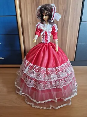 Buy Great Condition!! Tea Doll Win-up Musical Anita Red With Game Clock 48 Cm • 35.53£