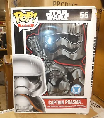 Buy Funko Pop Star Wars 55 Captain Phasma Figure T Shirt Large New Boxed Rare • 19.99£