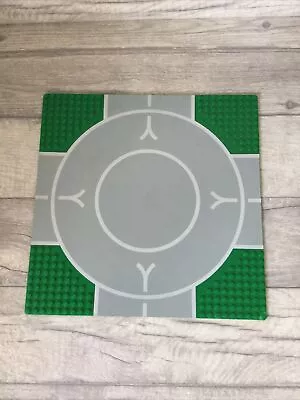 Buy Lego Base Plate Roundabout Road. Vintage Green No Figures • 10.99£