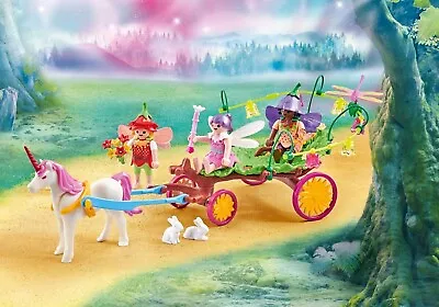 Buy Playmobil Children Fairies With Unicorn Carriage Building Set 9823 Film Packaged • 19.99£