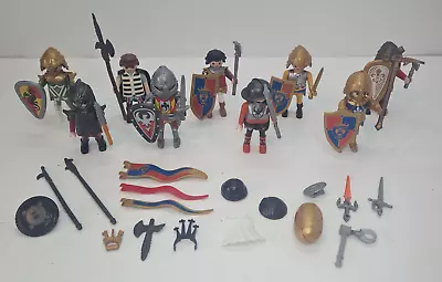 Buy Vintage Playmobil Medieval Knights Figures With Weapons & Accessories • 24.99£