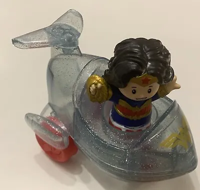 Buy Fisher Price Little People DC Super Friends Wonder Woman & Invisible Jet/plane • 9.99£