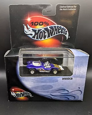 Buy 100% Hot Wheels Limited Edition 'Invader' Hotrod Real Riders Tires Vintage 2000 • 14.95£