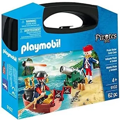 Buy Pirates Treasure Raider Carry Case Features A Functioning Cannon Playmobil 9102 • 10.95£