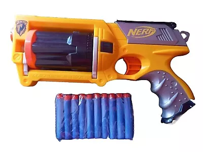 Buy Nerf N-strike Maverick REV-6 Yellow Black Silver Orange Blaster & Fresh Darts • 8£