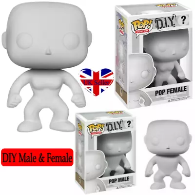 Buy Funko Pop DIY Male Female Figures Collectable Blank Custom Make Your Own Toy UK • 10.99£
