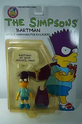 Buy Mattel The Simpsons Bart Figure Bartman MOC 1990 NEW ! • 69.95£