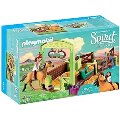 Buy Playmobil DreamWorks Spirit 9478 Lucky And Spirit With Horse Stall • 16.99£
