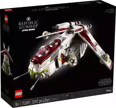 Buy LEGO Star Wars 75309 UCS Republic Gunship RARE Retired BRAND NEW Sealed • 389.95£