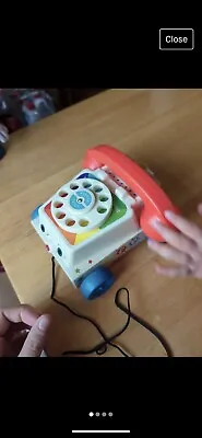 Buy Toy Story Vintage Fisher Price Chatter Telephone 1961 Toy Phone Working Original • 4£