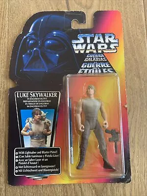 Buy Star Wars Luke Skywalker In Dagobah Outfit Action Figure Red Card Kenner Tri Log • 5£