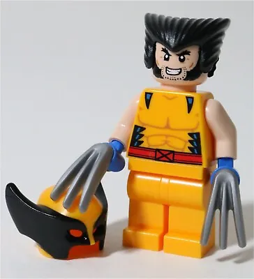 Buy LEGO Wolverine Minifigure 76202 With Hair Marvel X-Men Superheroes - Genuine • 12.99£