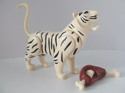 Buy Playmobil White Adult Tiger And Bone NEW Extra Zoo/African Safari/Jungle Animal • 9.99£
