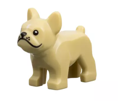 Buy LEGO Dog Animal Tan French Bulldog Puppy Minifigure NEW • 1.99£