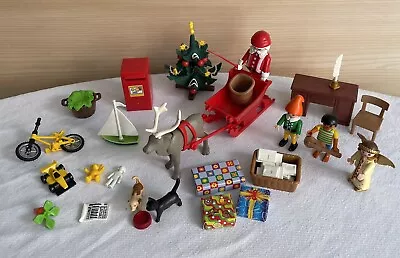Buy Playmobil 4161 Christmas Tree Post Office Calendar Items- Santa Sleigh Reindeer • 15£
